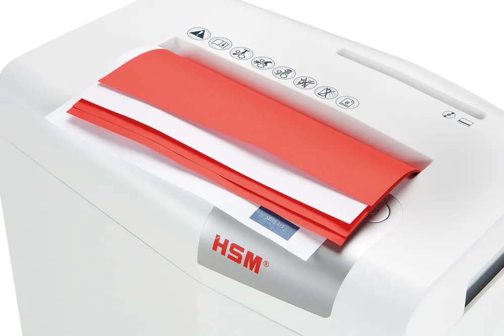 Distrugator documente manual HSM ShredStar X 6 PRO, 6 coli, cross cut (2 x 15mm), securitate 5 "H-1046111" — miniatură