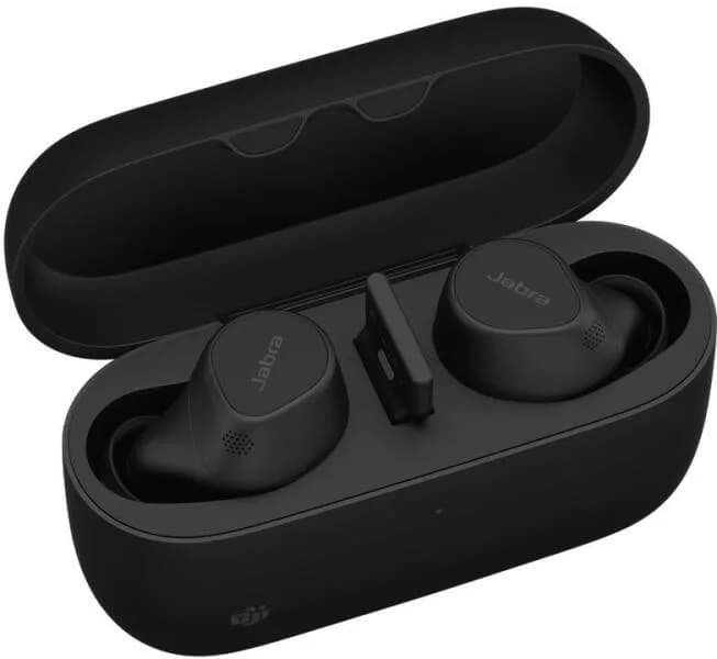 JABRA Evolve2 Buds MS Cradle USB-A MS Link 380 BT adapter USB-A MS 30cm USB-C to USB-A cable Ear gels warranty "20797-999-999"