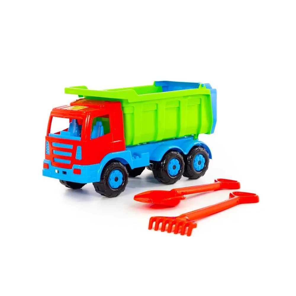 Camion+lopata si grebla - Premium, 67x26x36 cm, Wader — miniatură