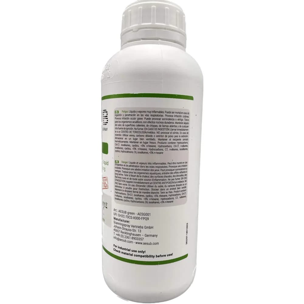 Spray pentru scanare 3D AESUB Green – Spray Gun Solution – 1000 ml — miniatură