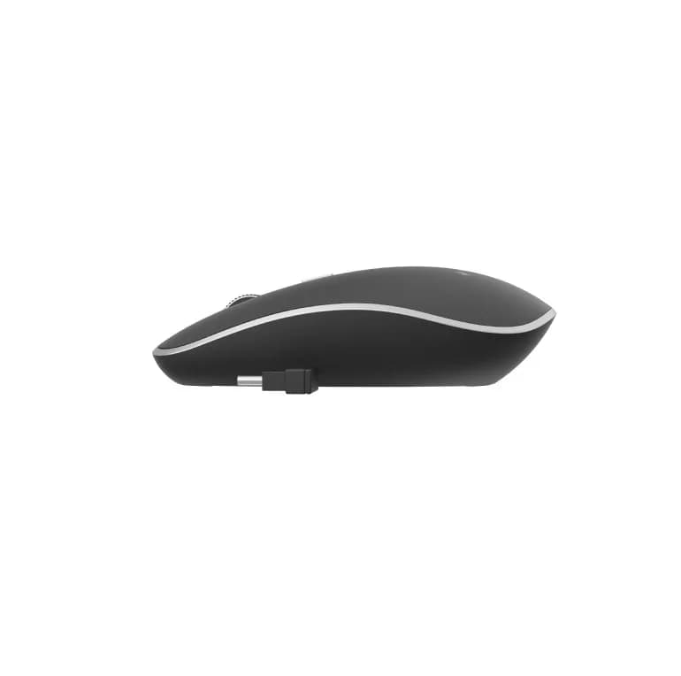 MOUSE GEMBIRD, PC sau NB, wireless, 2.4GHz, optic, 1600 dpi, butoane/scroll 4/1, silent, USB-C, negru, "MUSW-4BSC-01" — miniatură