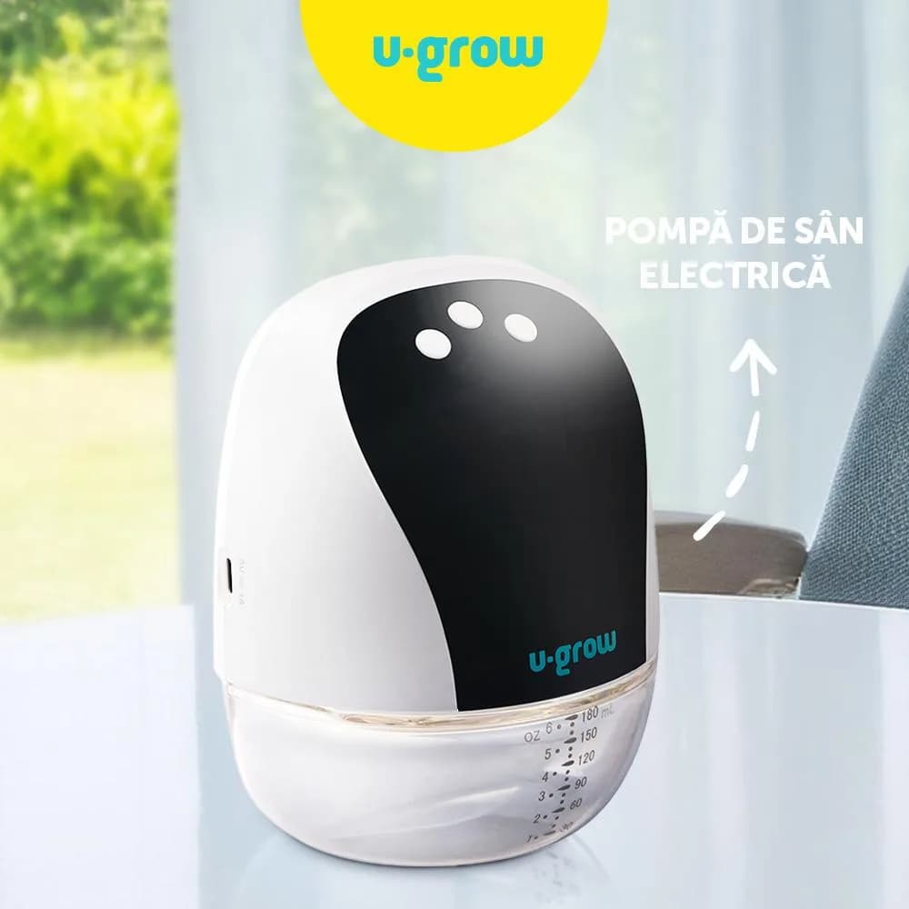 Pompa de san electrica si portabila,10 niveluri de extragere, 5 niveluri de masaj, display LED, functie de memorie, capacitate 180ml, U-Grow — miniatură