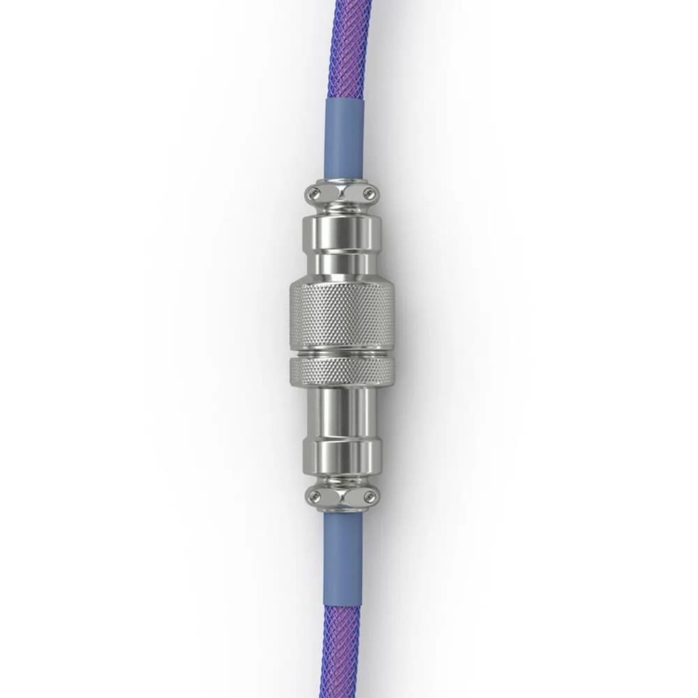 Glorious cablu tastatura Coiled Nebula, USB-C - USB-A, 1.37m, Mov "GLO-CBL-COIL-NEBULA" — miniatură