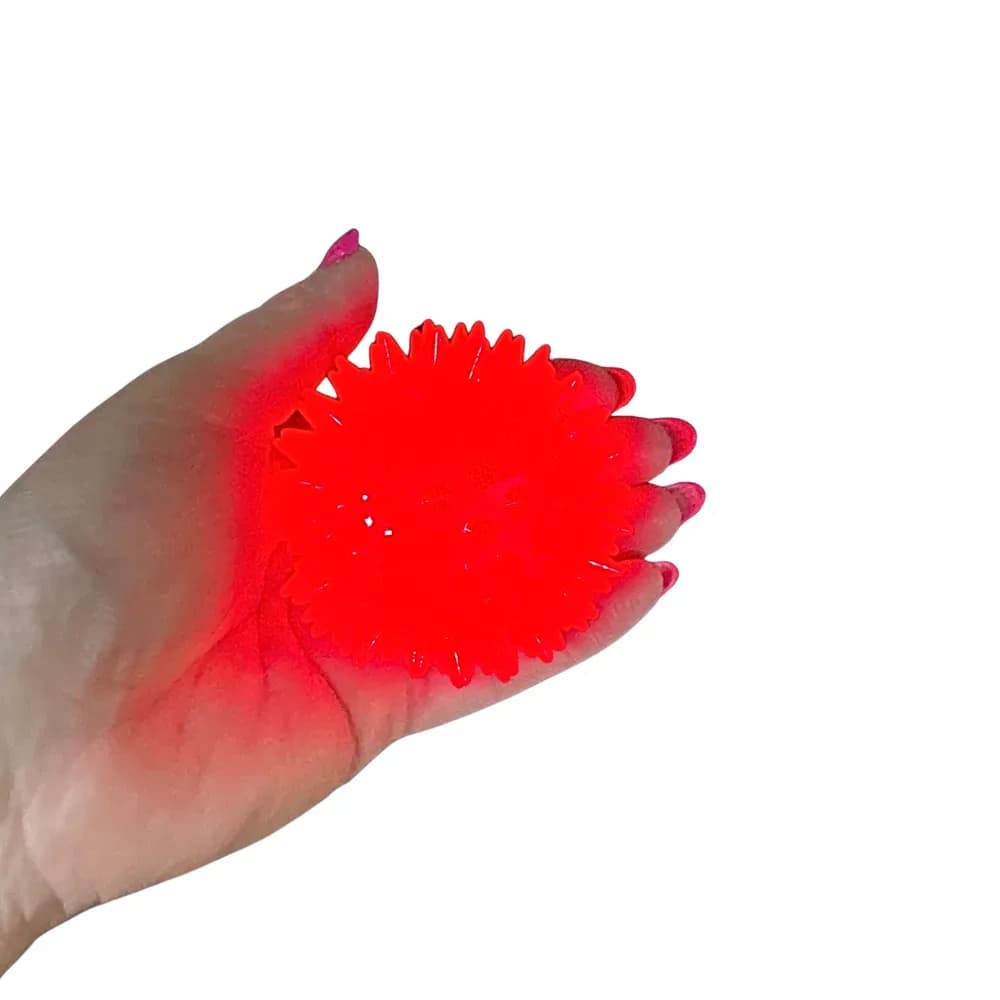 Minge senzorială cu țepi și LED, netransparentă (culoare uni) — miniatură