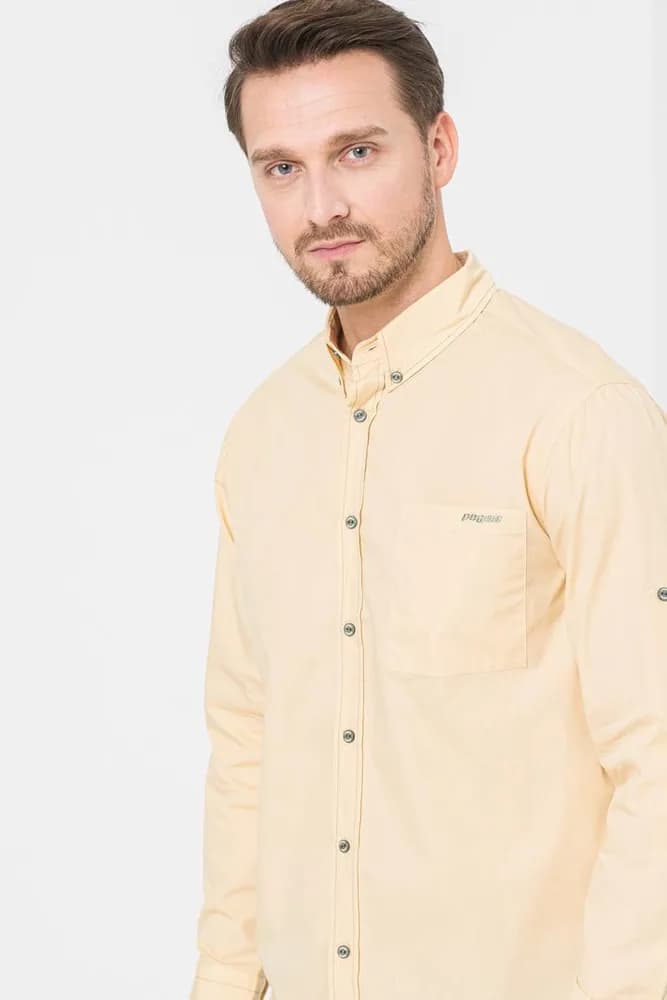 CAMASA CASUAL BARBATI BEIGE M — miniatură