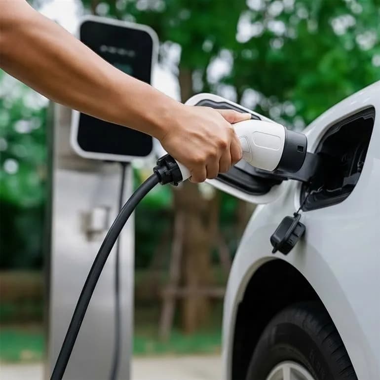 CABLU incarcare auto EV GEMBIRD, Type 2 (T) la Type 2 (M), 32A, trifazat, 22KW, cablu 5x6mm2 + 2x0.05mm2, IP55, 4m, black, "EV-T2MF-22KW-4M" — miniatură