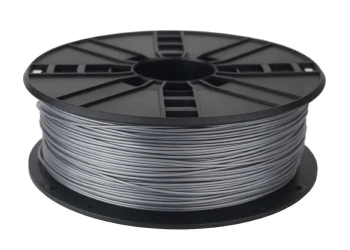 FILAMENT GEMBIRD pt. imprimanta 3d, PLA, 1.75mm diamentru, 1Kg / bobina, aprox. 330m, topire 190-220 grC, silver, "3DP-PLA1.75-01-S"