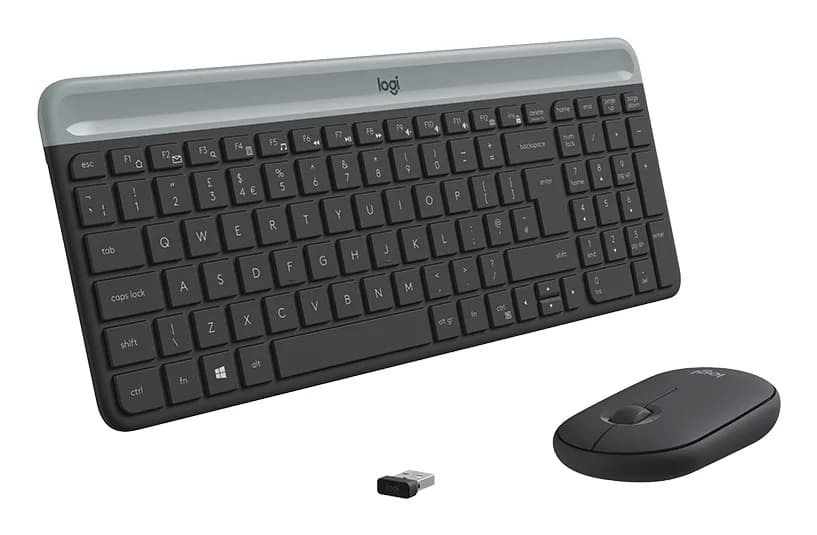 Tastatura Wireless Combo MK470 GRAPHITE Layout Germana QWERTZ "920-009188" — miniatură