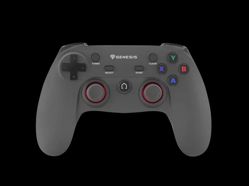 Controller wireless Genesis Mangan PV56, interfata 2.4 GHz, numar butoane 12, capacitate baterie 600 mAh, compatibilitate PC, PS3, negru
