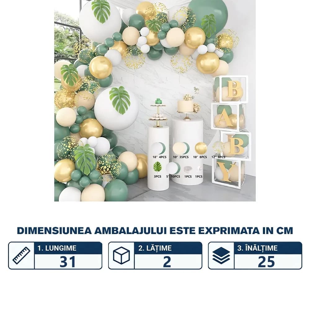 Set baloane pentru arcada, 65 buc — miniatură