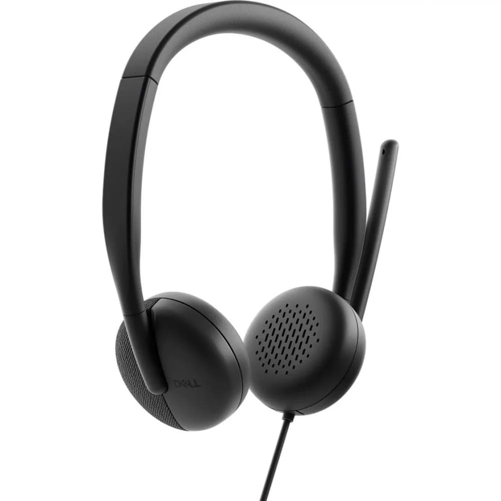 Casti Head-band DELL WH3024, Wired, noise-canceling, Negru — miniatură