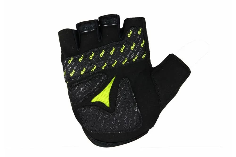 MANUSI B-RACE CU GEL NEGRU/LIME, L — miniatură