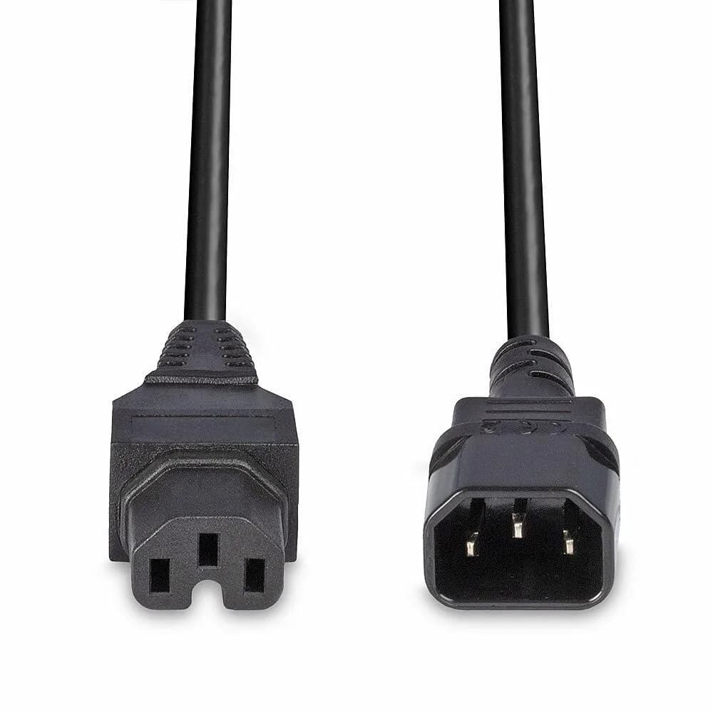 Lindy Extensie Cablu Alimentare 2m C14 to C15 — miniatură