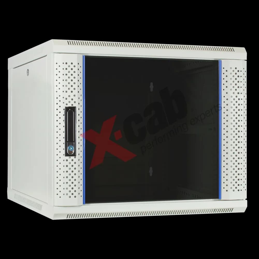 Cabinet metalic de perete 19", tip rack wallmount, 9U 600x600 mm, Xcab S Gri "Xcab-9U60S.7035"