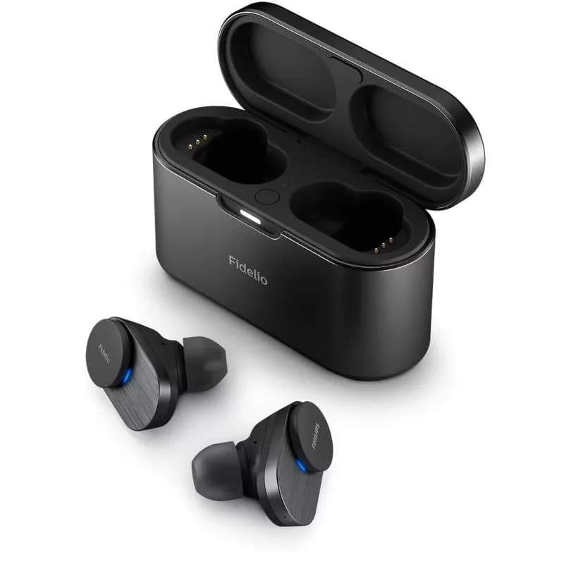 Casti audio true wireless Philips Fidelio T1BK/00, Negru, "T1BK/00"