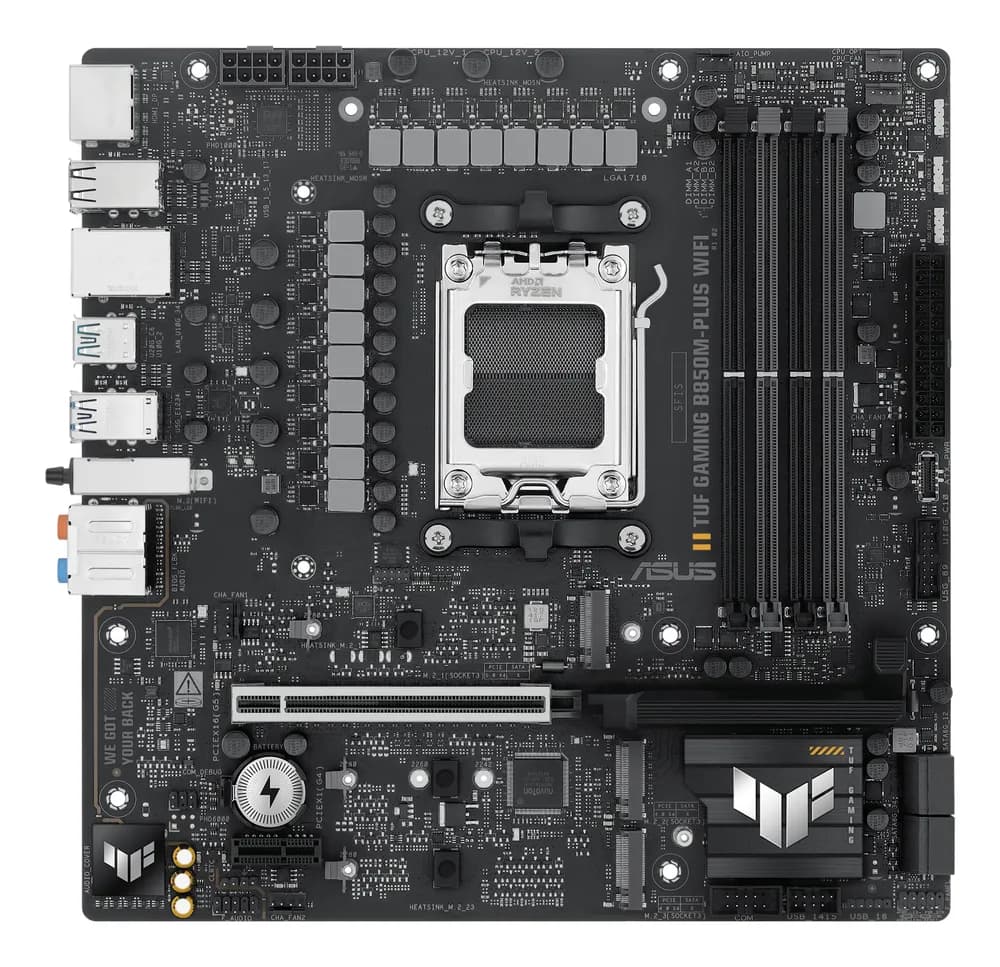 Placa de baza ASUS TUF GAMING B850M-PLUS WIFI AMD B850 Socket AM5 micro ATX "90MB1IY0-M0EAY0" — miniatură
