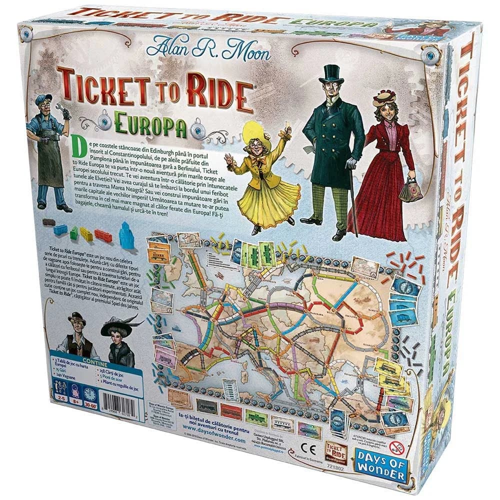 Joc de societate - Ticket to Ride Europa, limba romana, Asmodee - BLACKFIRE — miniatură