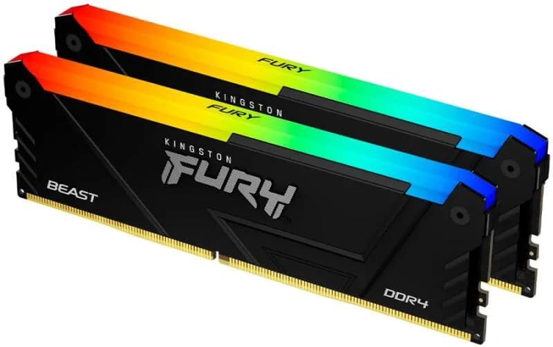 Memorie RAM Kingston FURY Beast RGB, 32 GB DDR4, 3200 MHz, CL16