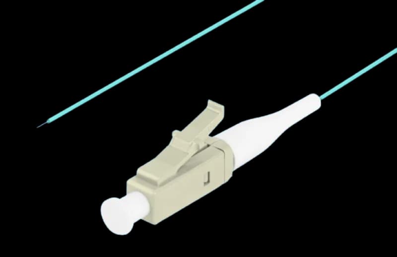 Pigtail fibră MM LC/UPC OM3 easy-strip 50/125 2 m aqua