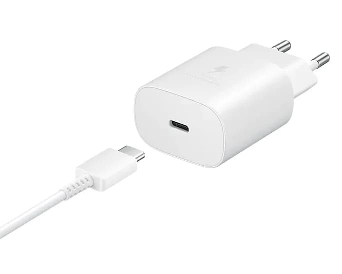 Incarcator retea 220V Samsung, USB Type C, 25W, fast charge, alb, "EP-TA800XWEGWW" — miniatură