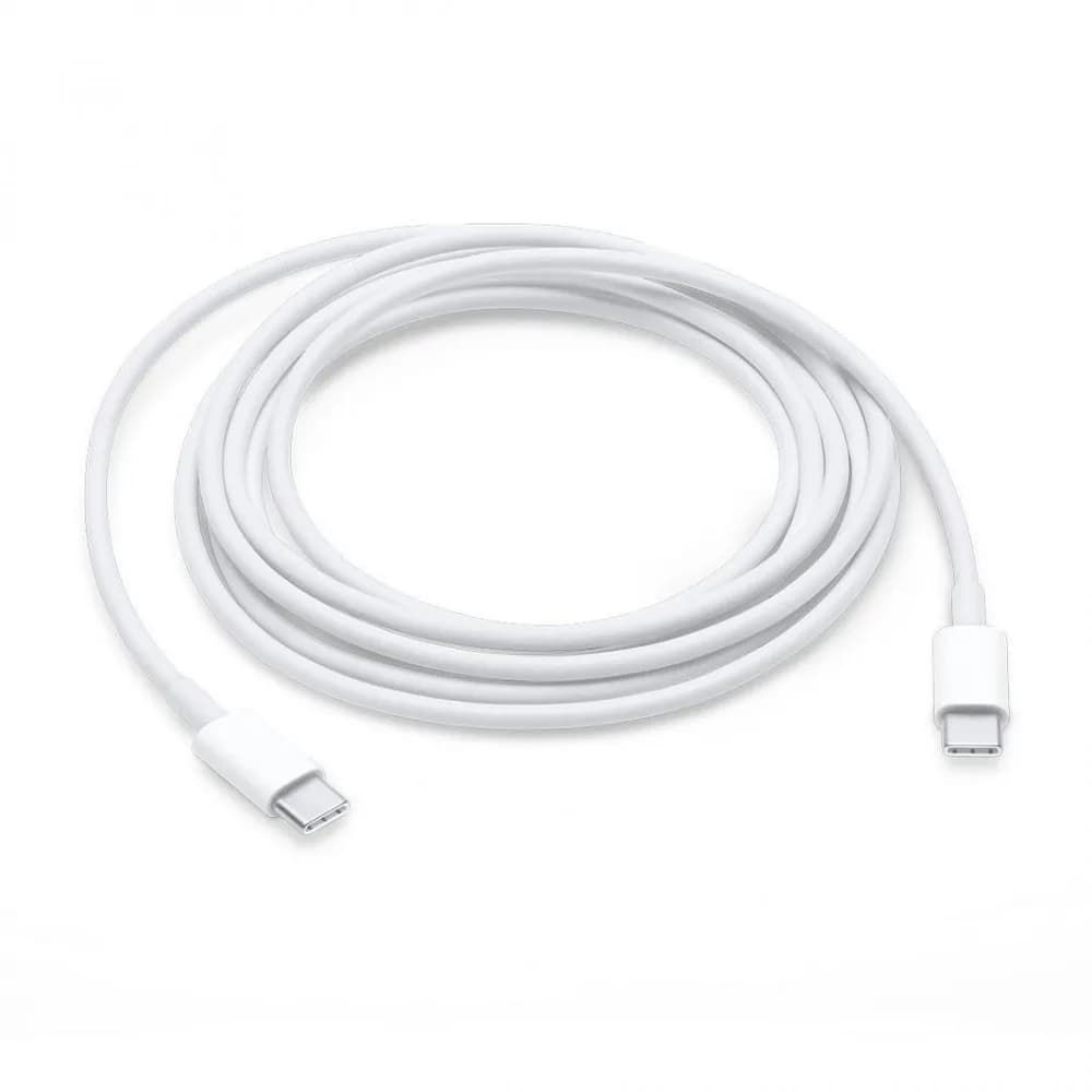 CABLU alimentare smartphone Apple, USB Type-C (T) la USB Type-C (T), cauciuc, lungime 2 m, alb, "mll82zm/a"