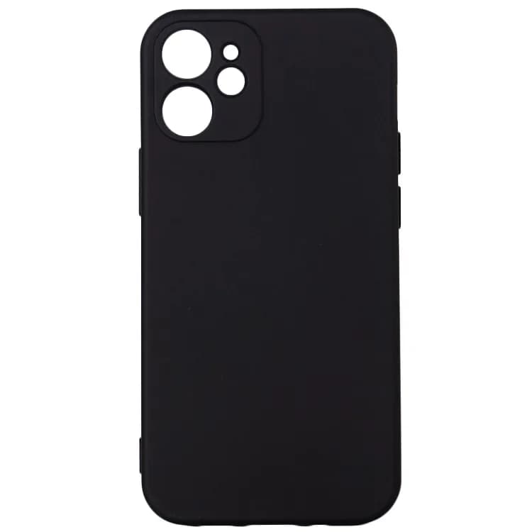 Husa Iphone 12 Mini Spacer, grosime 2mm, material flexibil silicon + interior cu microfibra, negru "SPPC-AP-IP12M-SLK" — miniatură