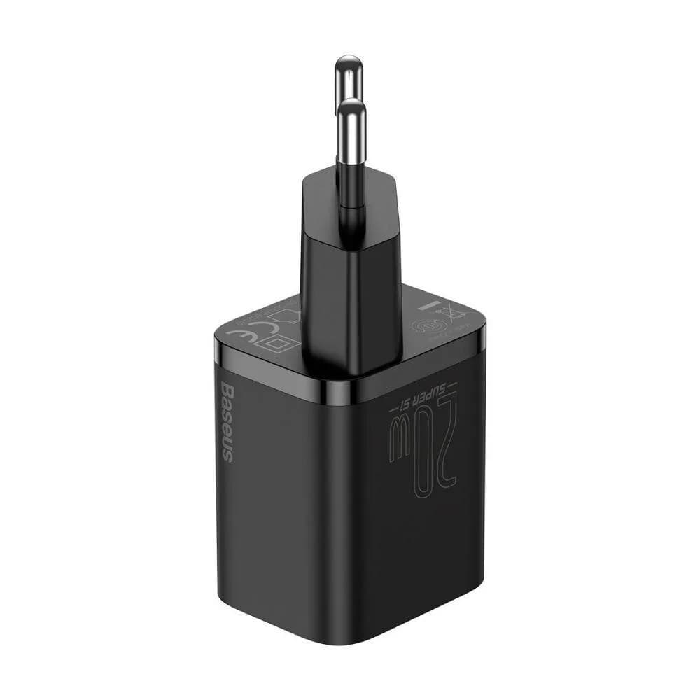 Incarcator Retea Baseus Super Si, 20 W, 1 port, Negru — miniatură