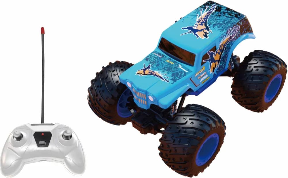 MASINUTA CU TELECOMANDA TIP CAMION BEAST RUNNERS, SCARA 1/24, 21CM, ALBASTRU