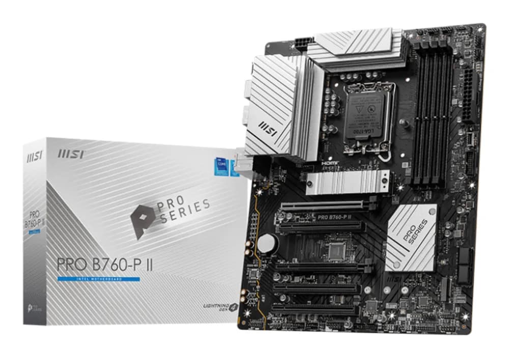 Placa de baza Placa de baza PRO B760-P II, Intel B760, Socket 1700, ATX "7E29-002R"