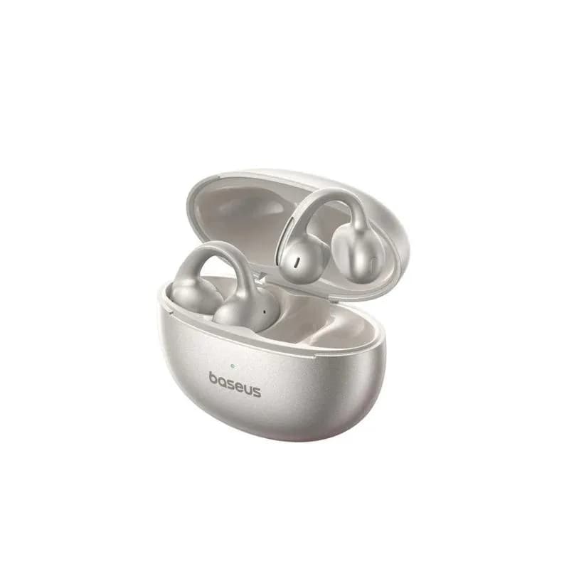 CASTI Baseus Bowie MC1 Pro Open-Ear True Wireless, on ear, pt smartphone, microfon pe casca, conectare prin Bluetooth 6.0, titanium "A0102505" - 6932172694890 — miniatură
