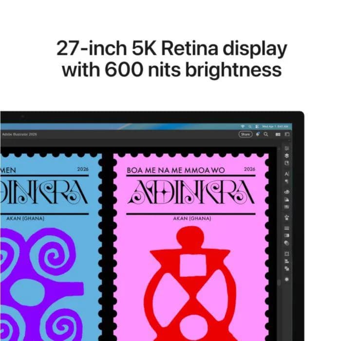 Apple Studio Display - 27" Retina 5K - Standard Glass with Tilt and Height - Adjustable Stand — miniatură