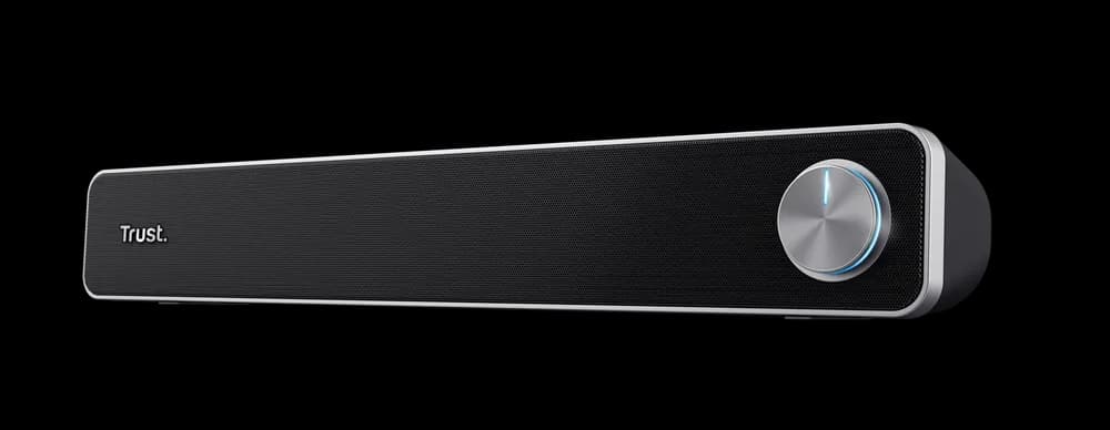 Soundbar Trust Arys, putere maxima iesire 12W, freventa raspuns 100 Hz - 20.000 Hz, negru