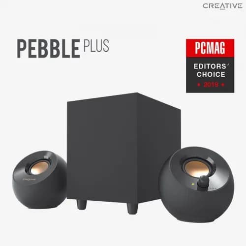CREATIVE PEBBLE PLUS 2.1 USB Speakers - black "51MF0480AA000"