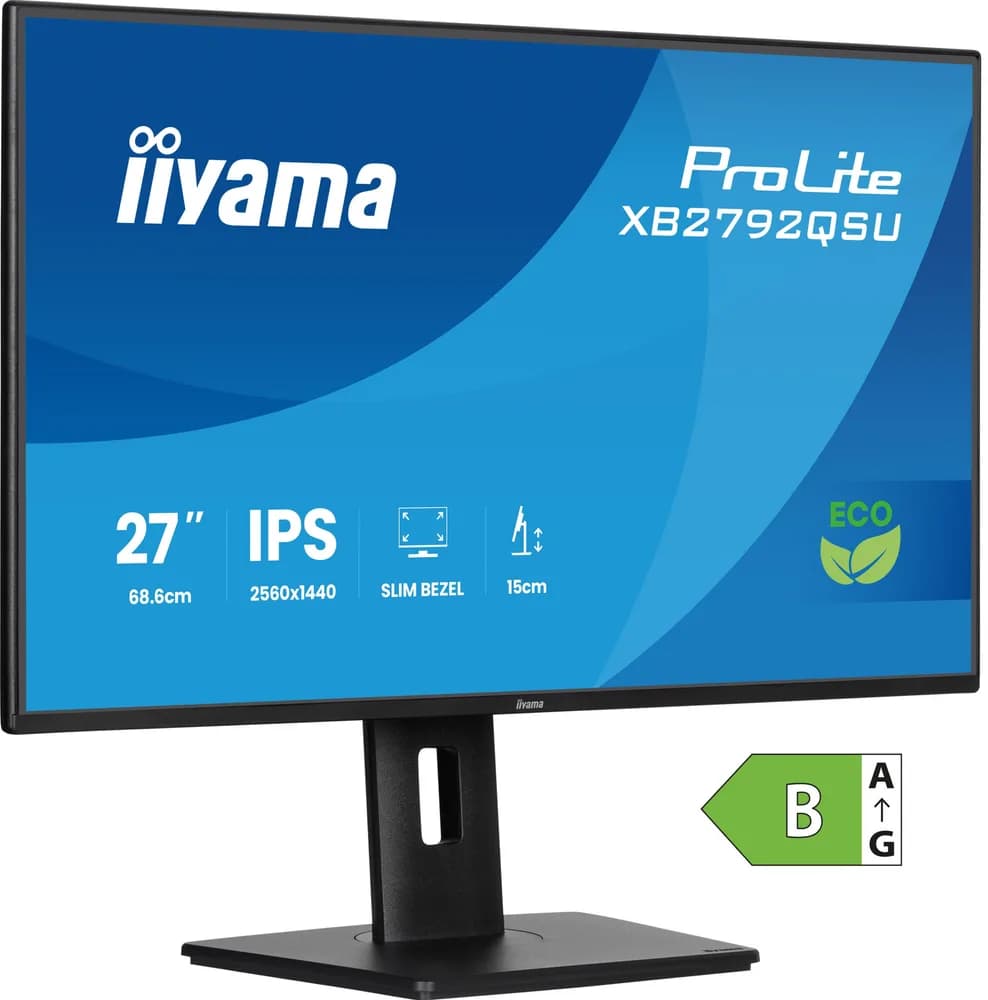 Iiyama ProLite XB2792QSU-B1 LED monitor 27" 1920x1080 Full HD (1080p) 120 Hz IPS 350 cd 1500, 3 ms HDMI DP speakers black "XB2792QSU-B1"