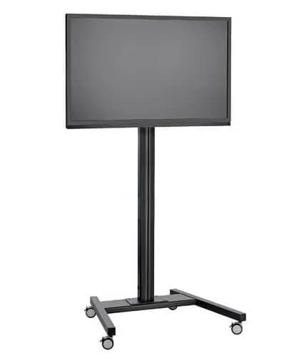 Stand TV podea mobil Vogels T1544 / T1844 / T2044 NEGRU, TV max 200cm diagonala si max 80 kg