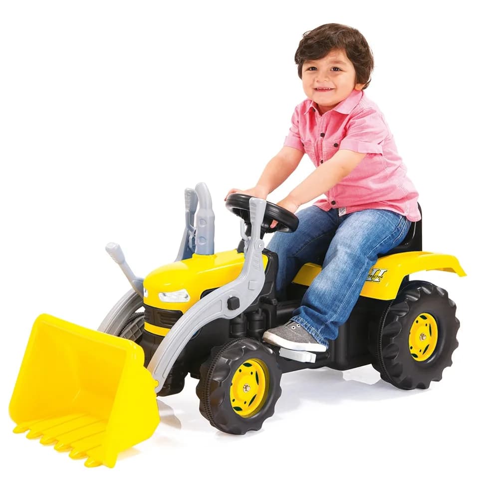 Tractor excavator cu pedale, 53x113x45cm - Dolu — miniatură