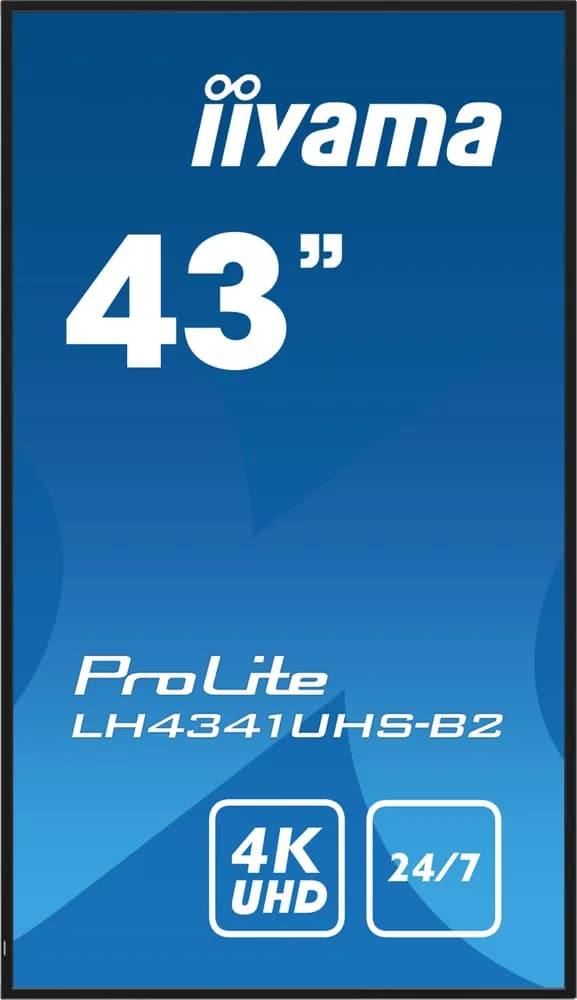 Monitor LED ProLite LH4341UHS-B2 43" IPS LED, 4K, 24/7 Digital Signage, 1xVGA, 3xHDMI "LH4341UHS-B2" — miniatură