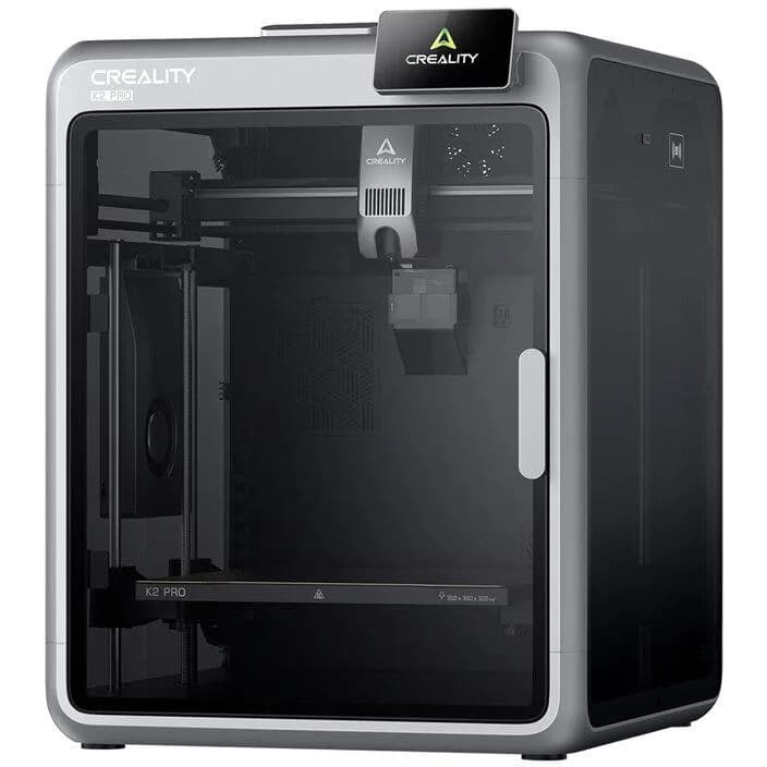 CREALITY K2 PRO FDM 3D PRINTER, Tehnologie: FDM, volum printare: 300 x 300 x 300mm, Dimensiuni produs: 445 × 477 × 573 mm, 23.7kg, Viteza printare: 600 mm/s, Accelerare: 20.000 mm/s, Temperatura duza max: 300 ° C, Motoare Step-Servo, Temperatura max platforma printare: 110 °C, Temperatura max — miniatură