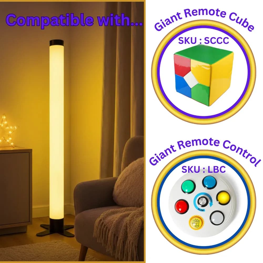 Tub LED Fără Apă 180cm cu Telecomandă și Suport Acrilic — miniatură