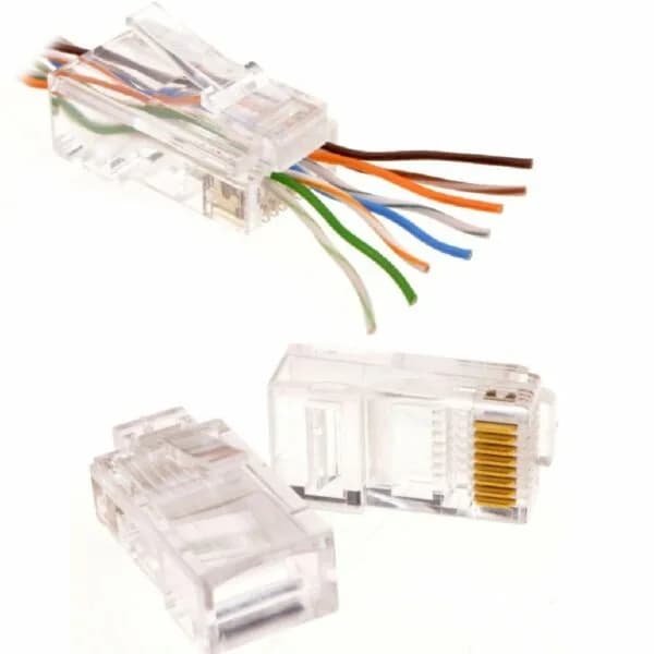 Mufa RJ45 UTP SPACER, Cat5e PassThrough, 100buc/punga, "SPCN-RJ45PASS-UTP-CAT5""