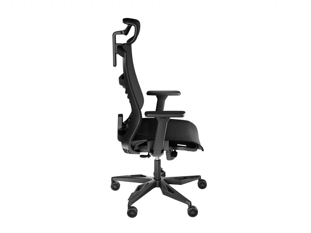 Scaun gaming Genesis ASTAT 700 G2, material textil, reglabil pe inaltime, greutate maxima suportata 120 kg, inaltime scaun reglabil 44.5- 51.5 cm, tesatura Mesh PureFlow™ Plus, tetiera si cotiere ajustabile 3D, negru — miniatură