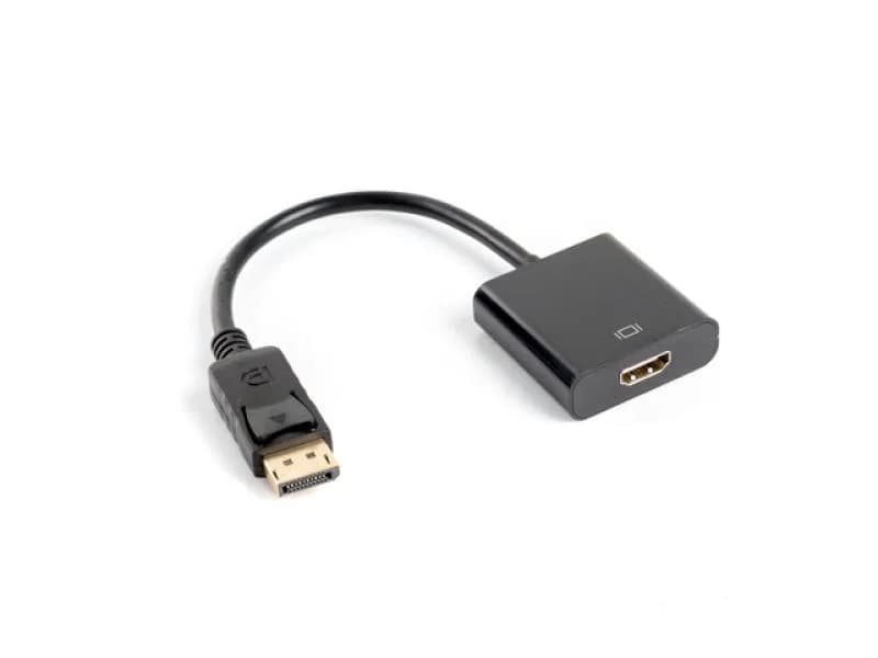 Cablu adaptor DisplayPort(M) 1.2 HDMI(F) 10 cm negru