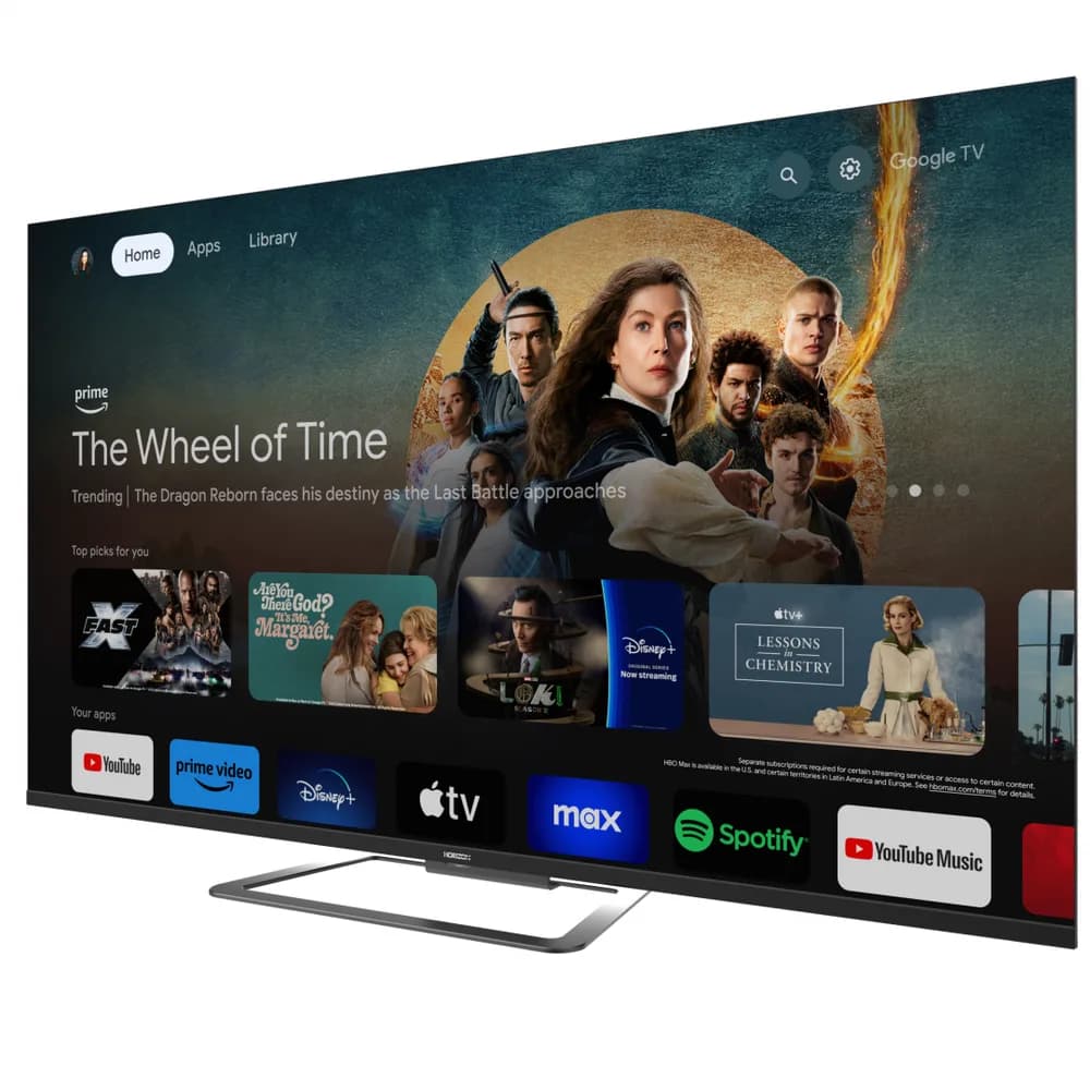 QLED TV HORIZON 4K-GTV 43HQ8590U/D, 43" QLED, 4K Ultra HD (2160p), Dolby Vision HDR / HDR10 / HLG, Digital TV-Tuner DVB- S2/T2/C, CME 800Hz, Googlecast + Google Assistant + BT, Contrast 3000:1, 350 cd/m2,1x LAN (RJ45), 1x CI+, 4x HDMI (v2.0), 2x USB v(2.0), 1x USB (v3.0),1x AV IN(Mini), 1x AUX, 1x — miniatură