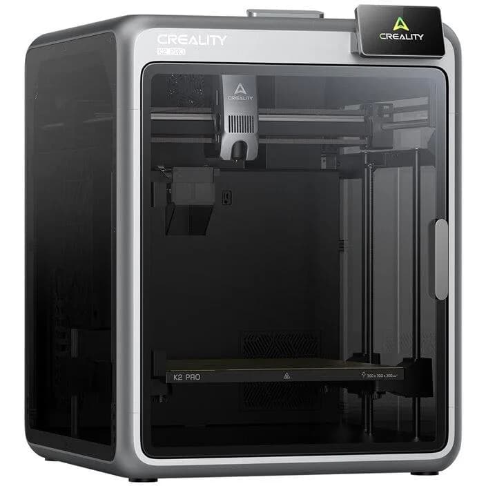 CREALITY K2 PRO FDM 3D PRINTER, Tehnologie: FDM, volum printare: 300 x 300 x 300mm, Dimensiuni produs: 445 × 477 × 573 mm, 23.7kg, Viteza printare: 600 mm/s, Accelerare: 20.000 mm/s, Temperatura duza max: 300 ° C, Motoare Step-Servo, Temperatura max platforma printare: 110 °C, Temperatura max — miniatură