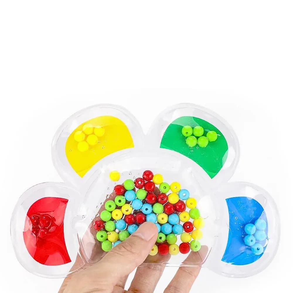 PUZZLE FIDGET DE POTRIVIRE CU MĂRGELE-FLOARE