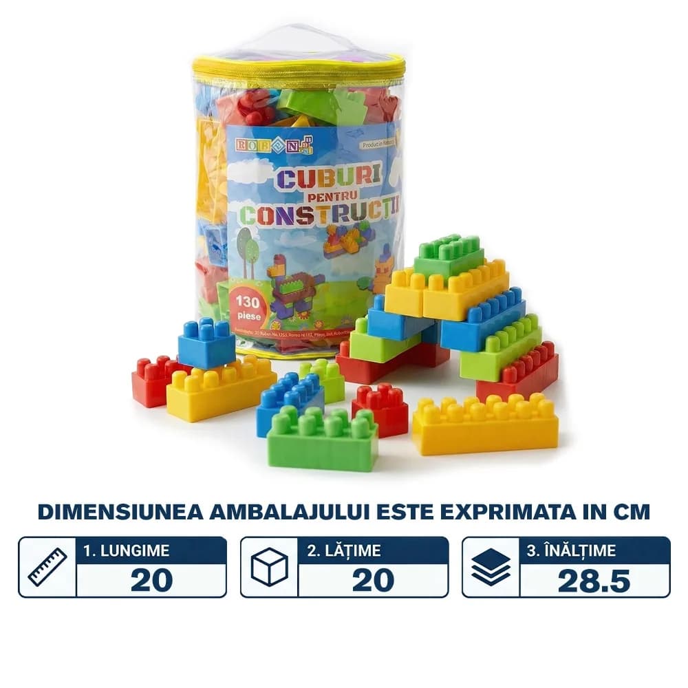 Cuburi 130 piese - ROBENTOYS — miniatură
