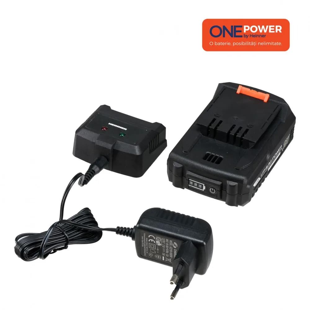 ONE POWER by HEINNER PACHET ACM 2.0Ah+INCARCATOR 0.5Ah — miniatură