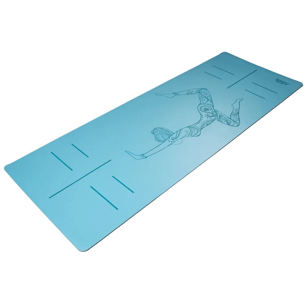 SALTEA YOGA Iggy, material PU, dimensiune 1830 x 680 x 4 mm, blue "IGMT-YOGA-BL" — miniatură