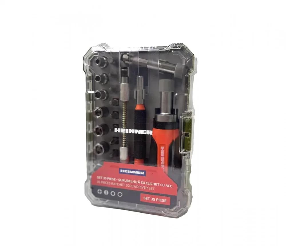 HEINNER SET 35 PIESE - SURUBELNITA CU CLICHET CU ACC — miniatură