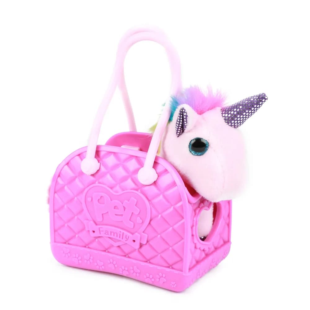 Unicorn din plus, cu gentuta - Toi-Toys — miniatură